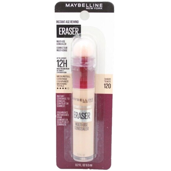 Maybelline Instant Age Rewind Erase Multi-Use Concealer Light 120 0.2 Fl Oz 60ml - Picture 1 of 5